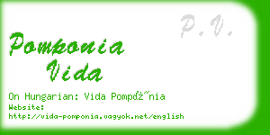 pomponia vida business card